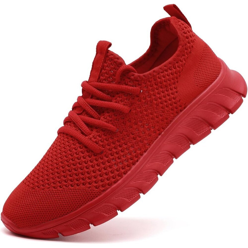 Women's F Red Shoes Running Sneakers Tennis Non Slip Walking Comfortable